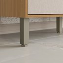 Ver imagem 5 de Balcão de Cozinha 3 Portas 2 Gavetas com Tampo MDF 120cm Bege/Freijó/Nazca