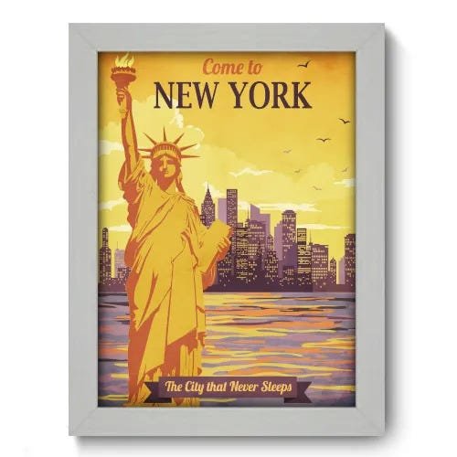 Quadro Decorativo - New York - 203qdmb - 1