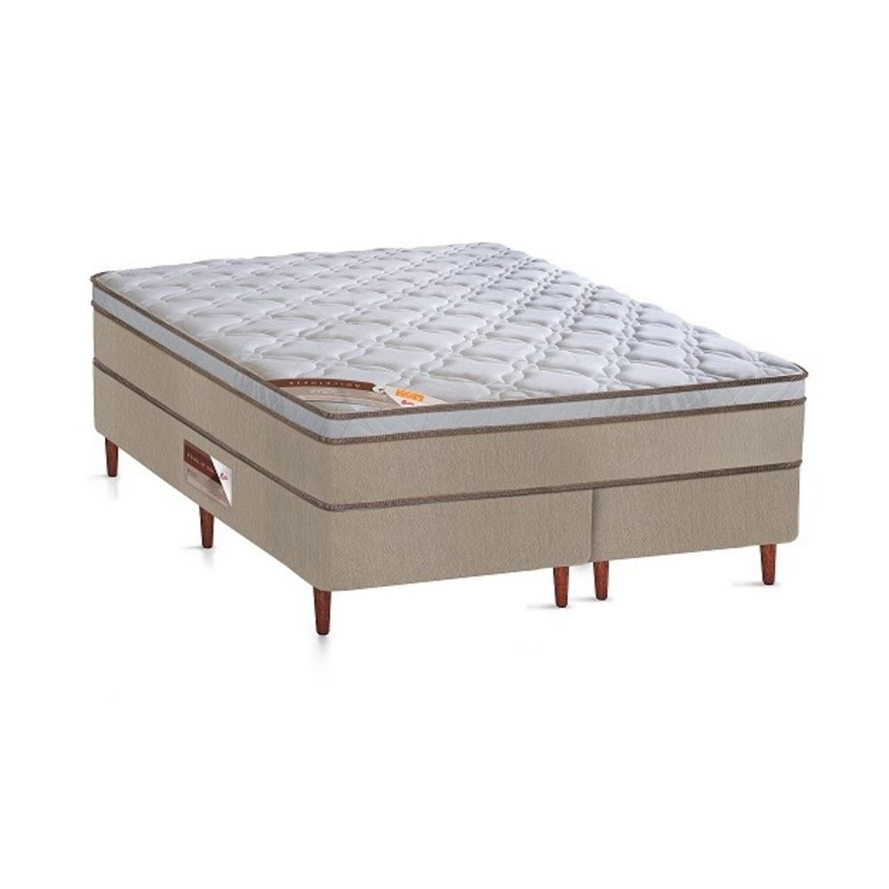 Cama Castor Queen Revolution Pocket Hibrido 158x198x54 + Box Castor - 1