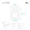 Assento Sanitário Soft Close Lirio Branco para Vaso Fiori com Ferragem Dourada - 3