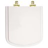 Assento Sanitário Soft Close Lirio Branco para Vaso Fiori com Ferragem Dourada - 1
