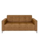 Ver imagem 5 de Sofá Living Decorativo Houston 2 Lugares 200cm Pés em Metal Pu Caramelo G33 - Gran Belo