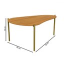 Ver imagem 3 de Mesa de Centro Orgânica 100% Mdf Tb627 Freijó - Dalla Costa