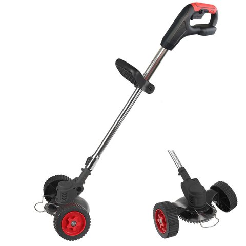 Cortador Aparador de Grama Planta Gramado Erva Daninha Portatil sem Fio Cabo Ajustavel Potente Jardi