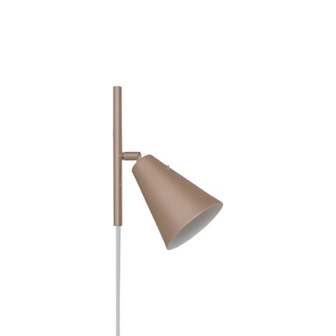 LUMINÁRIA ARANDELA CONE COM TOMADA BELGA 1LAMP E27 BRONZE MATE - 3107/AR BZM