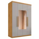 Ver imagem 4 de Guarda Roupa 4 Portas com Espelho Carimã Naturalle Off White