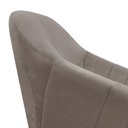 Ver imagem 5 de Kit 02 Poltronas Giratória Giovana Suede Marrom Base Madeira