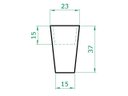 Ver imagem 2 de Vaso Planta 35x25 Redondo Cônico Cachepot Polietileno BGPLASTICOS CORES VARIADAS