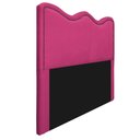 Ver imagem 1 de Cabeceira Solteiro Bari P02 90 cm Para Cama Box Suede Pink