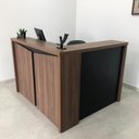 Ver imagem 1 de Balcão Artany Atendimento - Y37 - Nogal/preto 6309