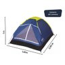 Barraca de Camping Tipo Iglu para até 2 Pessoas Mor Azul Acampamento Rave - 4