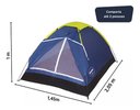 Ver imagem 4 de Barraca de Camping Tipo Iglu para até 2 Pessoas Mor Azul Acampamento Rave