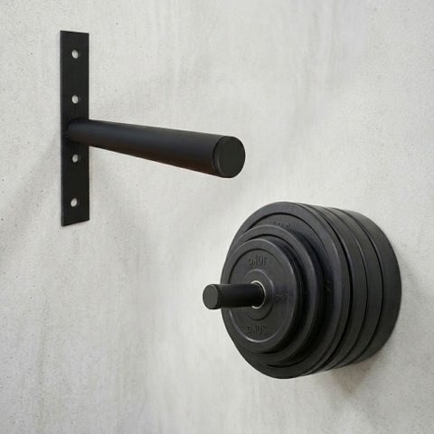 Suporte de Anilhas para Parede Expositor de Academia 50 kg Capacidade Ferro
