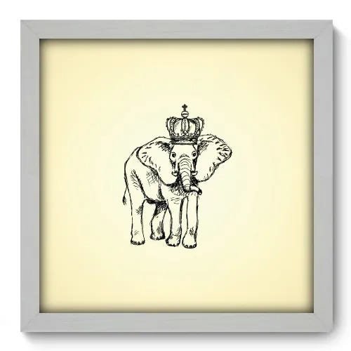 Quadro Decorativo - Elefante - 061qdsb - 1
