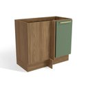 Ver imagem 1 de Módulo Cozinha Kappesberg Botanic Balcão Botanic M625 Canto Reto C/ 1 Porta S/tampo 98cm Nogueira/