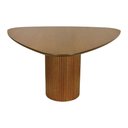 Ver imagem 5 de Mesa de Jantar Capri 6 Lugares Triangular MDF Amêndoa 156x153cm