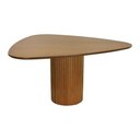 Ver imagem 1 de Mesa de Jantar Capri 6 Lugares Triangular MDF Amêndoa 156x153cm