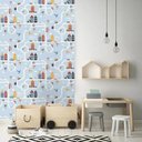Ver imagem 2 de Papel de Parede Infantil Petit Ruas Azul M81501