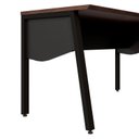 Ver imagem 5 de Escrivaninha Escritório com 120cm Industrial Tampo Chanfrado e Pés Metal F5 Office Executive Louro e Preto Marrom