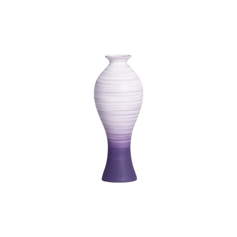 Vaso Decorativo de Cerâmica Califórnia Pequeno Lavanda Joelma Decorações