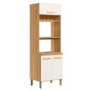 Ver imagem 1 de Paneleiro Torre Quente 3 Portas 70cm Intenza Freijo/off White Cristal - Ssx Multicoisas