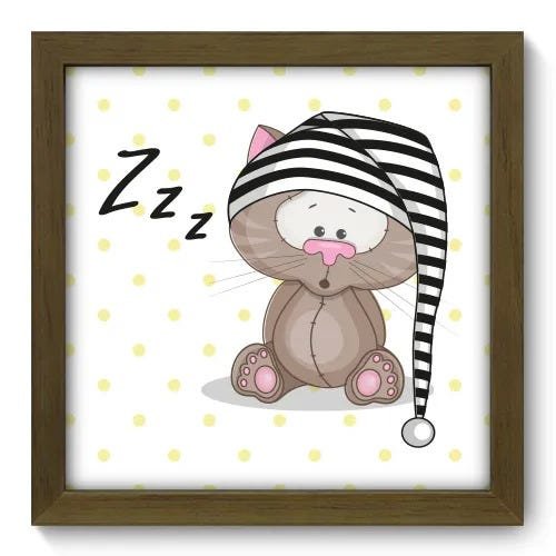 Quadro Decorativo - Gatinho - 079qdbm - 1