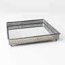 Bandeja Quadrada Espelhada Decorativa Luxo Metal Cor Ferro 17x17cm Kv0078 - 3