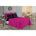 Ver imagem 4 de Jogo de Cama King Nobre 4 Peças Lençol com Elástico de 30cm de Altura Malha 100% Algodão - Pink