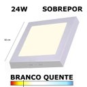 Ver imagem 1 de PAINEL PLAFON LED 24W 30CM SOBREPOR QUADRADO 3000K EVOLED