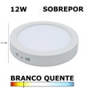 Ver imagem 1 de Painel Plafon LED 12W 17cm Sobrepor Redondo 3000K Evoled