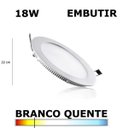 Ver imagem 1 de Painel Plafon Led 18w 22cm Embutir Redondo 3000k Evoled