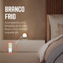 Ver imagem 2 de Abajur Luminária de Mesa Dama Interruptor e Globo e Lâmpada Branco Frio Decoração Casa Sala Quarto