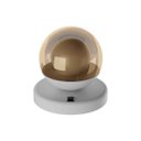 Ver imagem 5 de Abajur Luminária de Mesa Dama Interruptor e Globo e Lâmpada Branco Frio Decoração Casa Sala Quarto