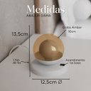 Ver imagem 3 de Abajur Luminária de Mesa Dama Interruptor e Globo e Lâmpada Branco Frio Decoração Casa Sala Quarto