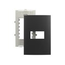 Ver imagem 1 de Placa com Suporte Margirius Sleek Colors 4x2 para 1 Módulo Horizontal Grafite