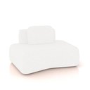 Ver imagem 1 de Sofá Módulo Canto 175cm Orgânico Sala Berlim Bouclê Off White K01 - D’Rossi