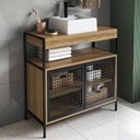 Ver imagem 2 de Gabinete de Banheiro 80cm Industrial com Cuba Liny Mel Z54 - Mpozenato