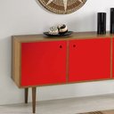 Ver imagem 1 de Adesivo Envelopamento Parede Móveis Eletrodoméstico - Vermelho Plavitec Adesivo Vermelho 50cm x 5,0m