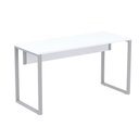 Ver imagem 1 de Mesa Escritório P25 Tub Pandin 170 Cm Largura X 70 Cm Profundidade Tampo Mdp Branco Pé Aço