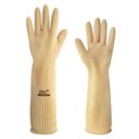 Ver imagem 2 de Luva de Látex Ranhurada Cano Longo Ca 15100 Volk do Brasil (10 Pares)