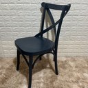 Ver imagem 2 de Cadeira X Madeira Maciça:azul Petróleo