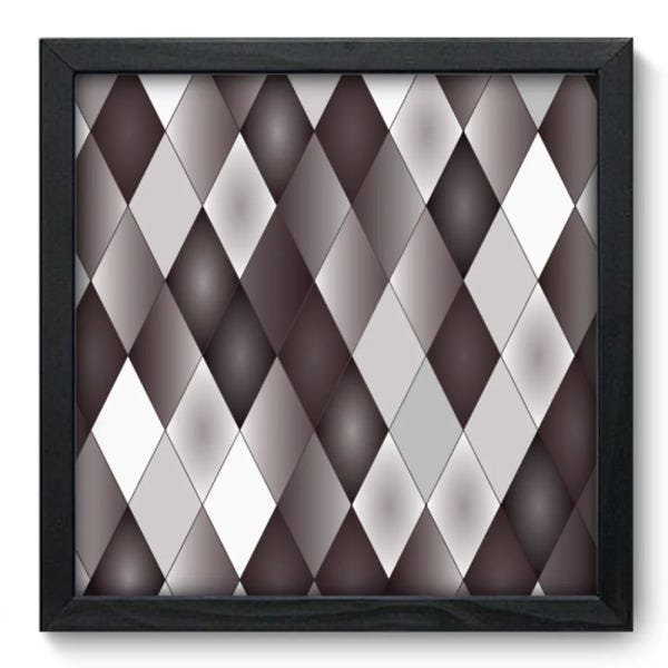 Quadro Decorativo - Losangos - 008qdap - 1