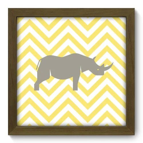 Quadro Decorativo - Rinoceronte - 074qdbm - 1
