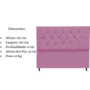 Ver imagem 5 de Cabeceira Estofada Cama Box King 195 Cm Aurora Suede Rosa