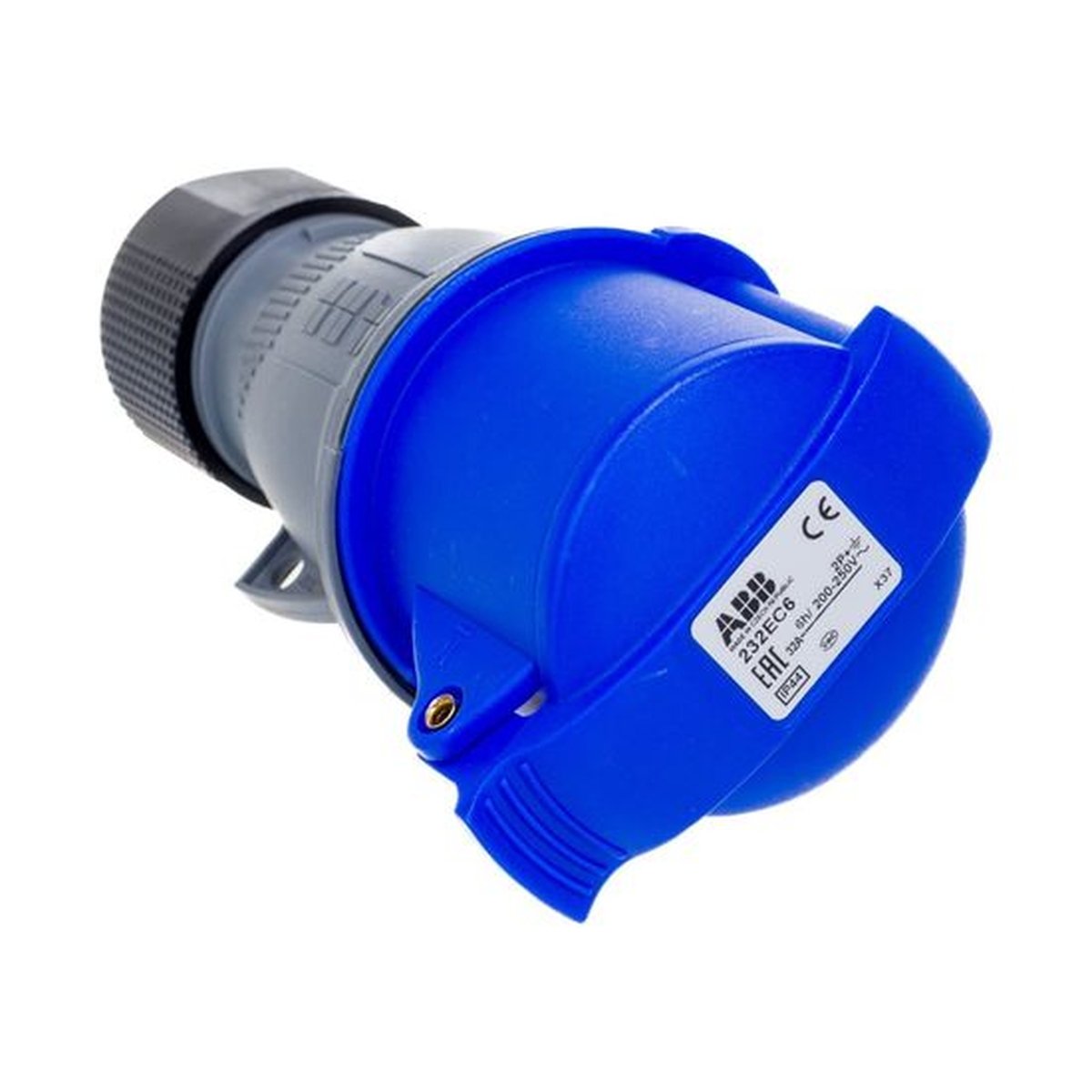 Acoplamento Industrial, 2p+t, 32a, Azul, 200-250v, Ip44, 232ec6, Abb