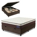Ver imagem 3 de Cama Box Baú Colchão Casal Molas Superlastic Euro Pillow Start 138x188x65cm Apolo