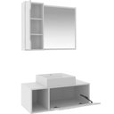 Ver imagem 2 de Kit Gabinete e Espelheira de Banheiro 80 Cm com Cuba Karina Branco