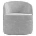 Ver imagem 6 de Kit 2 Poltronas Giratória Decorativa para Sala Dandara K04 Veludo Cinza - Mpozenato