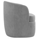 Ver mais imagens de Kit 2 Poltronas Giratória Decorativa para Sala Dandara K04 Veludo Cinza - Mpozenato