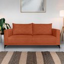 Ver imagem 2 de Sofa Nori 3 Lugares Pes de Ferro 220cm Linho Boucle 3303 Ezz 3303